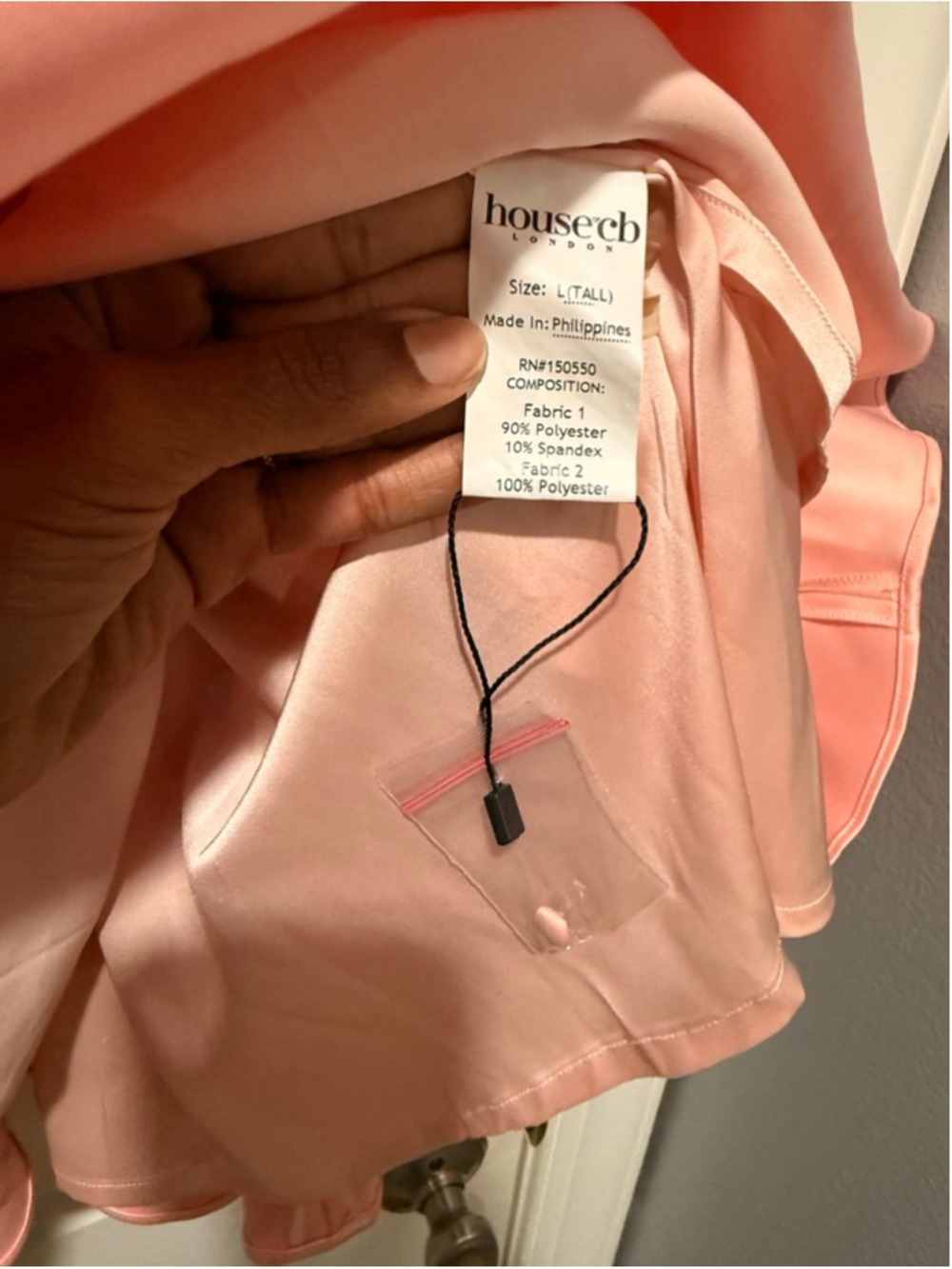 Women's House of CB Pink Backless Mini Dress L - Picture 12 of 16